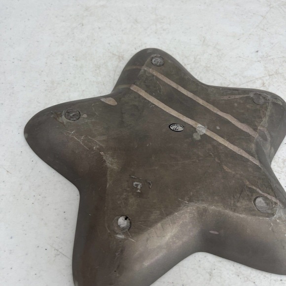IHI Star Shaped Silver Metal Candy Tray Made In India 10" by 10" - Picture 8 of 10